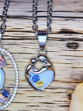 Load image into Gallery viewer, Mother and Child heart Necklace
