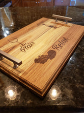 Load image into Gallery viewer, Custom Cutting Board/ Charcuterie serving tray
